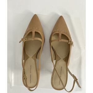 Adrienne Vittadini Women's Shoes Sz 9M Nude Patton Leather Classic Pumps